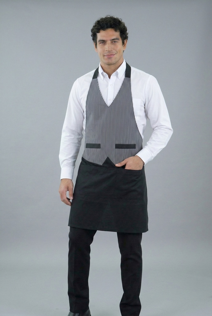 Combo 3002 Camisa Oxford + Pantalón + Delantal Chaleco