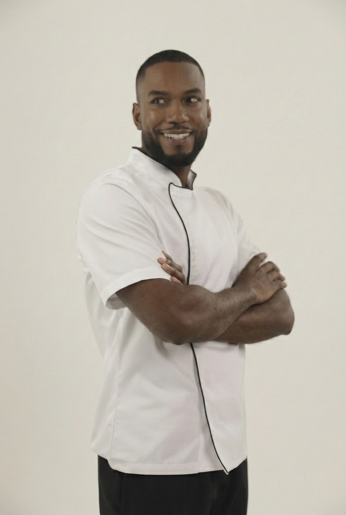 203 Chaqueta Chef Manga Corta