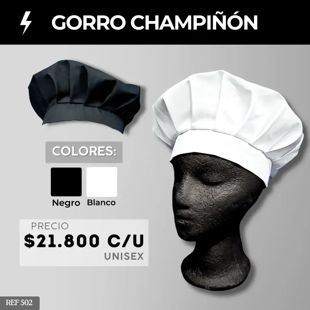 502 Gorro Champiñón Antifluido 