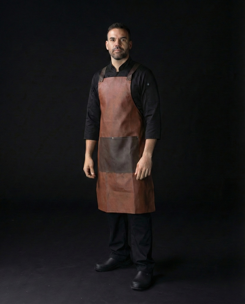 404 Delantal Cuerina Cafe