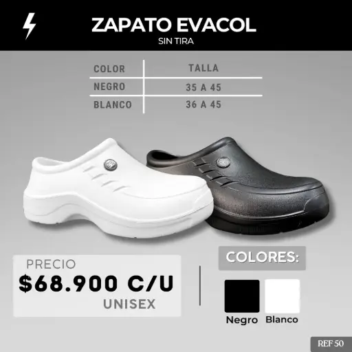 [50-] 50 Calzado Evacol 080 Sin Tira 
