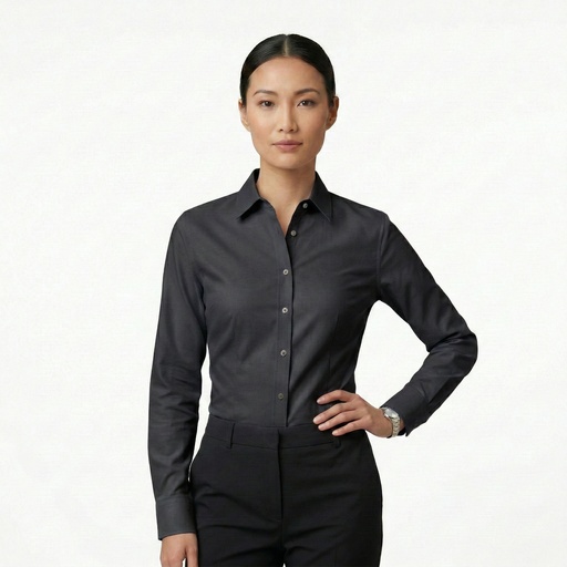 [600] 600 Camisa Oxford Manga Larga