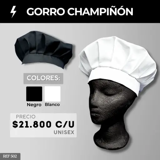 [502-] 502 Gorro Champiñón Antifluido 